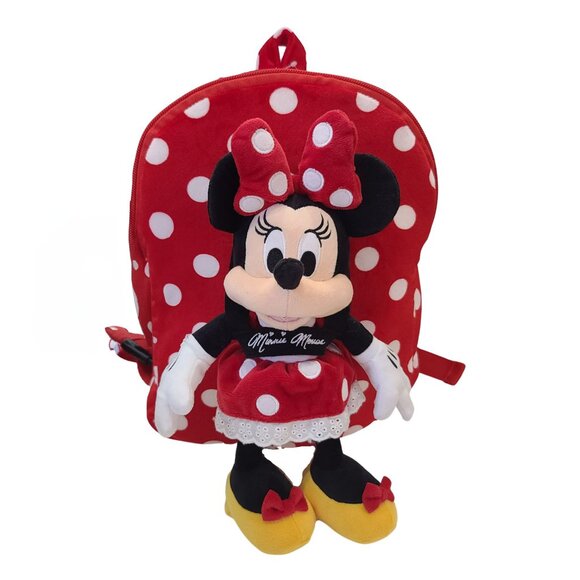 Disney Plush Backpack + Minnie Mouse Doll - Picture 1 of 2